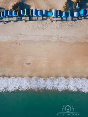 Abers Beach Hut Aerial