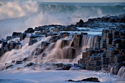 Giants causeway in copper tones