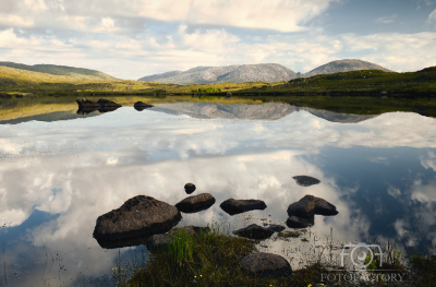 Lough Aughawoolia at Connemara National park in County Galway ,Ireland 