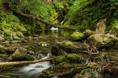 Poulanass waterfall & river