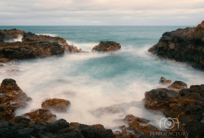 Rocky coast at Charco del Palo, Lanzerote, Canary Islands 