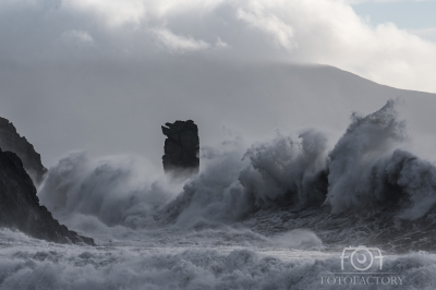 Stormy sea in Dingle