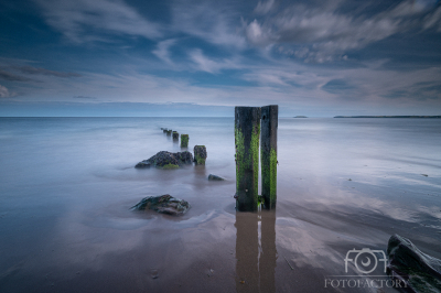 Summer evening evening on Youghal Strand