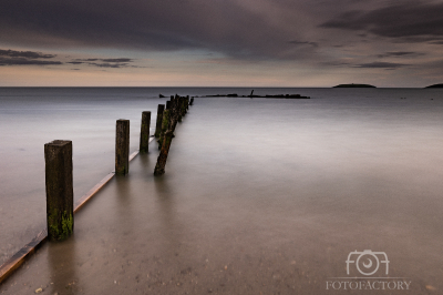 Summer evening evening on Youghal Strand