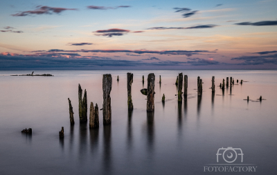 Summer evening evening on Youghal Strand