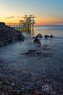 Sunrise at Blackrock on Salthill beach 