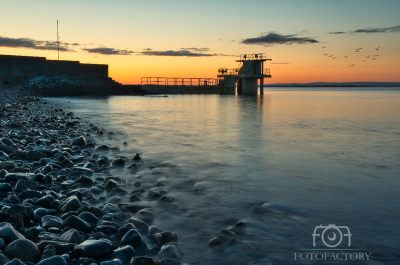 Sunrise at Blacrock on Salthill beach 