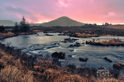 Sunrise at Derryclare natural reserve 