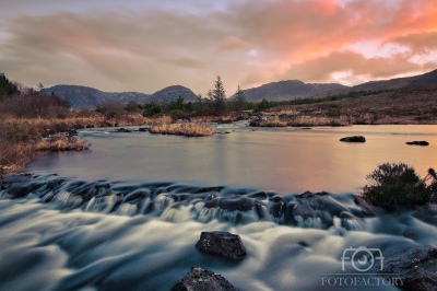 Sunrise at Derryclare natural reserve 