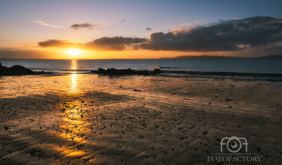 Sunrise at Salthill beach in Galway city 