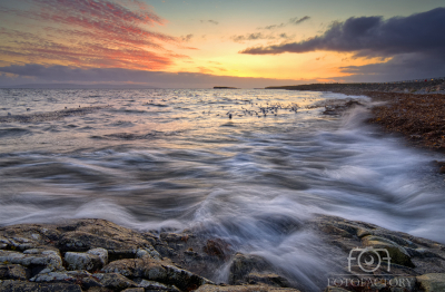 Sunset at Salthill beach 