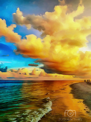 Sunset on the beach