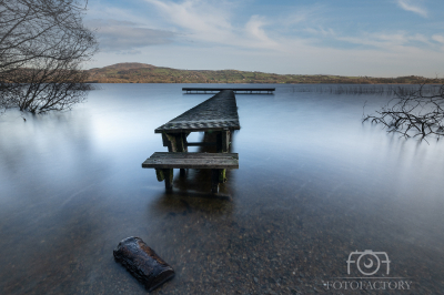 The fishing stands on Louh Derg