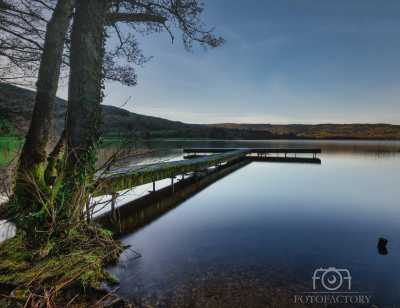 The fishing stands on Louh Derg