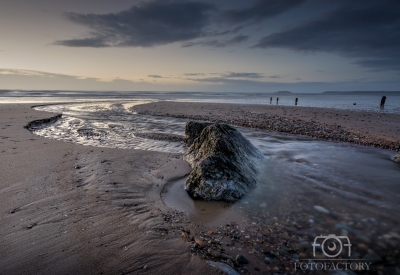 The Stream on the Beach before Sunrise